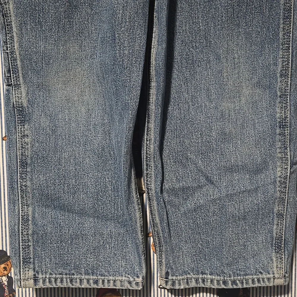 Vintage OshKosh B'gosh Blue Denim Carpenter Overalls for Kids Size 4/4T